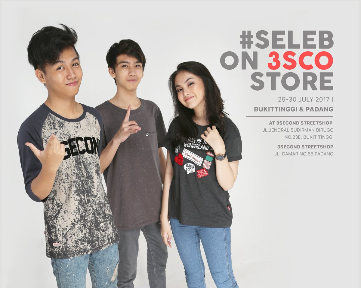 infoSumbar's tweet photo. Ramaikan 3second Bukittinggi &amp; Padang pada tanggal 29-30 Juli 2017, karena bakal ada @ariirham2 @nrazka_ &amp; @itsaisyahaqilah #Visit3SCOstore https://t.co/XC1d7PvAWA