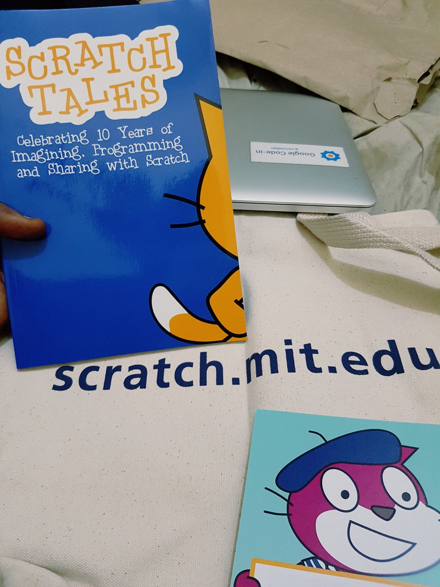 Samson_Goddy's tweet photo. So glad i was featured at #scratch10 thanks to the scratch team in Bordeaux.. I just received the book. Can't wait to start reading. https://t.co/SmJf6ulLVS