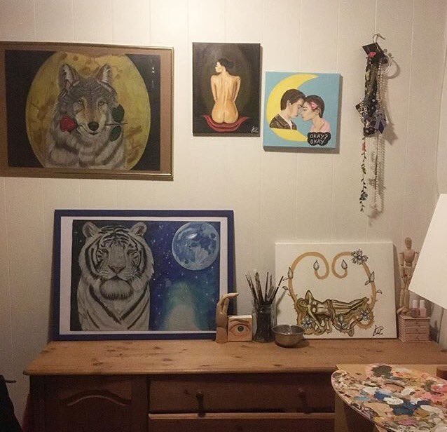 krissanathy's tweet photo. My livingroom 🎨✍🏼 #dreamy #livingroom #art #ownart #orginals https://t.co/VkiKMP6St1