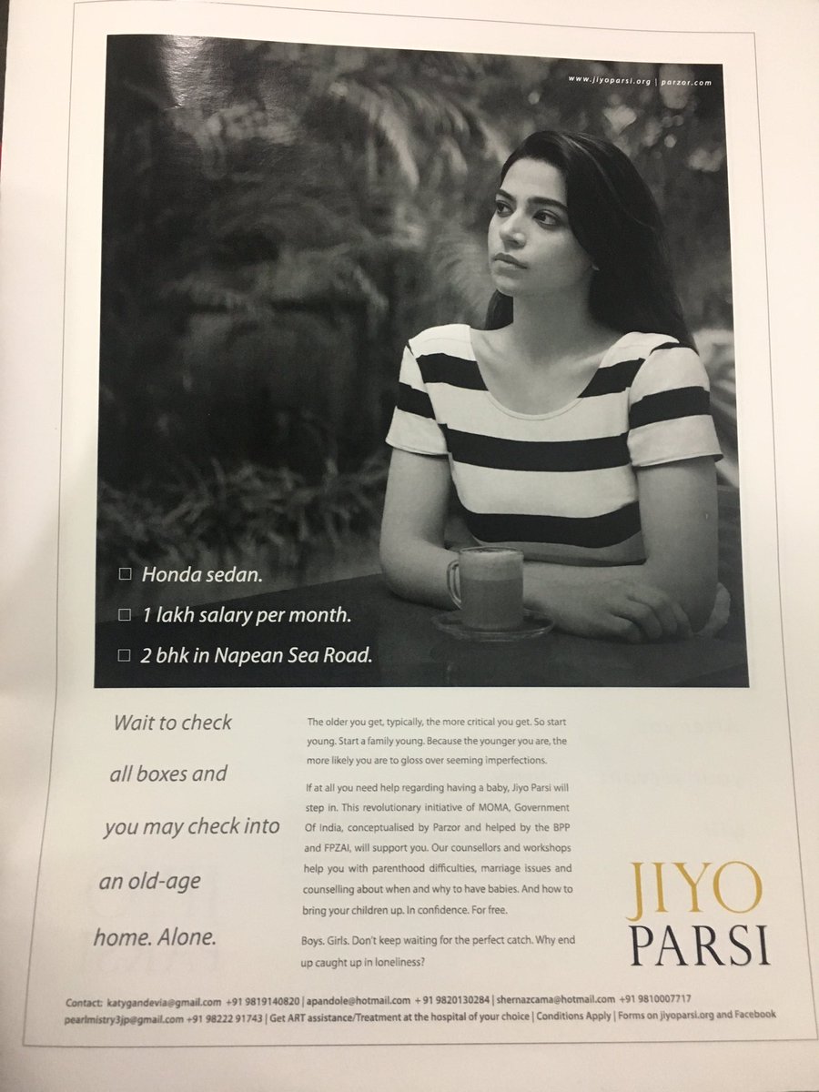 jyotishelar's tweet photo. Ad guru @Sam_Balsara unveils the second #JiyoParsi campaign that has not used any models but regular #Parsi community members instead https://t.co/k59nElNtz1