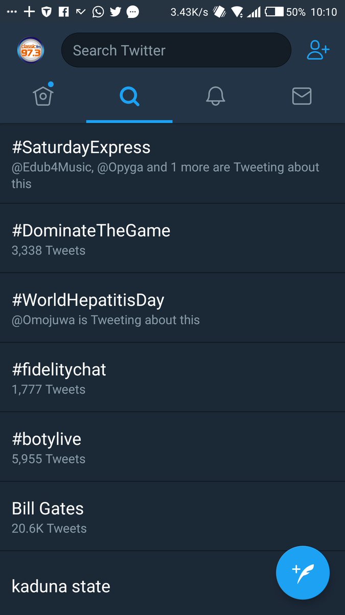 fybloom's tweet photo. @ClassicFM973 Thanks y'all for another amazing morning. #SaturdayExpress top of things. #RockerFam https://t.co/k8ML4KVUoA