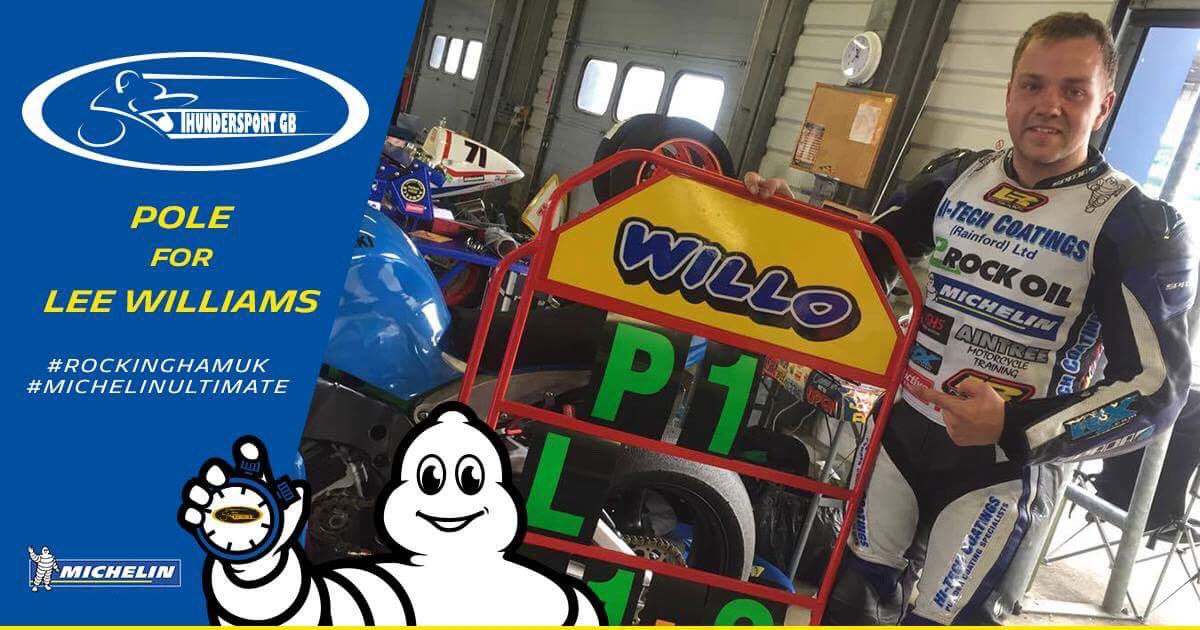 radiamotorsport's tweet photo. ⏱‼️1️⃣‼️Pole for @leewillo194 with @Michelin_Sport #Michelinultimatetyres 📍#rockinghamuk by @thundersportgb #thundersportgb https://t.co/eTqwWGTHlo