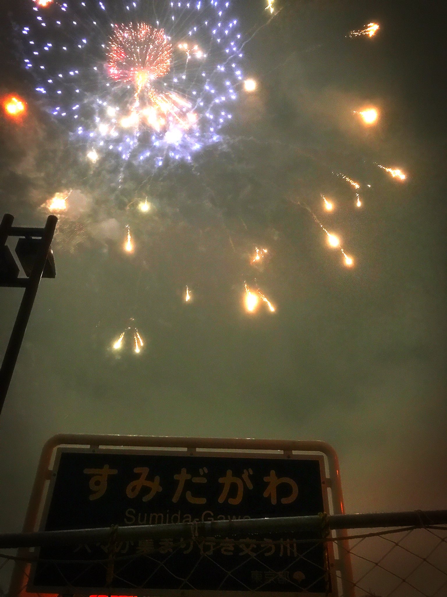 Twitter এ 奏音69 隅田川花火大会 浴衣カップルや家族連れに囲まれながら雨の中ひとりでシート敷いて３時間ひたすら待機していた甲斐あって楽しかったです T Co I1ykm5ol9n ট ইট র