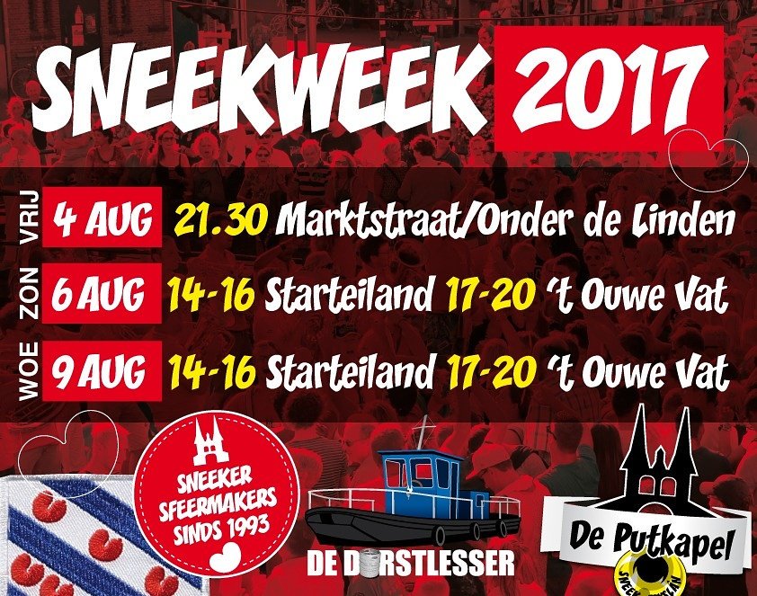 Ons programma in de #Sneekweek is bekend. Aanstaande vrijdag begint de week van het jaar en we hebben er ontzettend veel #zinin! #Sneek