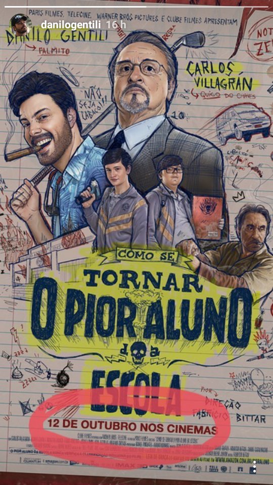patynhaaraujo's tweet photo. Nem q eu seja para "matar aula" tenho q ver esse filme.@DaniloGentili https://t.co/nlMK0hTDVy