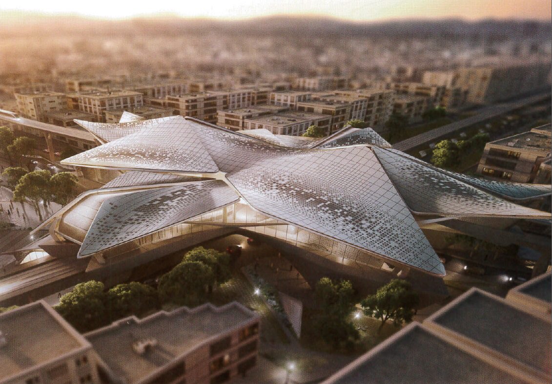 SaudiProject's tweet photo. شاركت #زها_حديد بتقديم مقترح لـ مشروع #مترو_جدة ، وقد استوحت تصاميم محطات المترو من أشرعة سفن #جدة التاريخية https://t.co/gBCYkF2VsS
