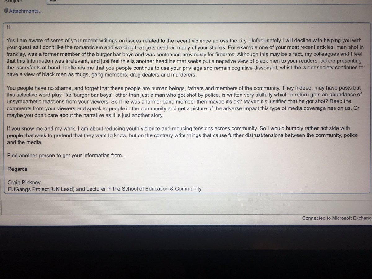 RealActionUK's tweet photo. Birmingham Mail journalists think they can just get information for their stories without being held accountable for their sensationalism. https://t.co/MQxgLMpimg