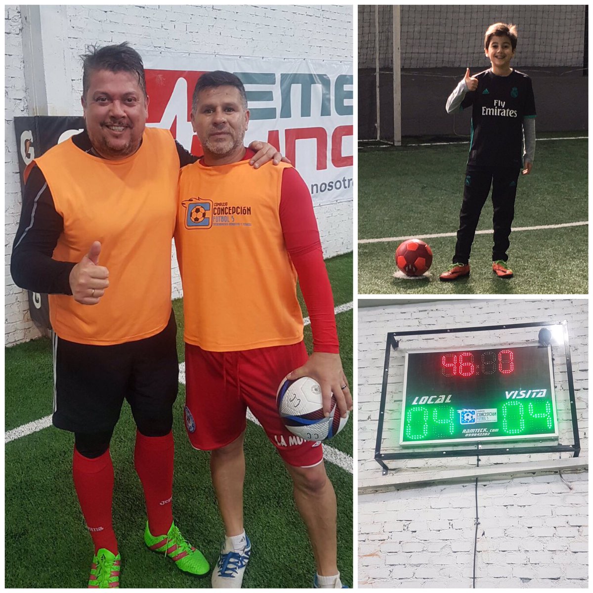 fatadelgado's tweet photo. Gran jugador Marcelo en el futbol 5 de los sábados con #P23 y hoy me acompañó #FelipeDelgado mi manager 😂 https://t.co/vc372Aa3Hh