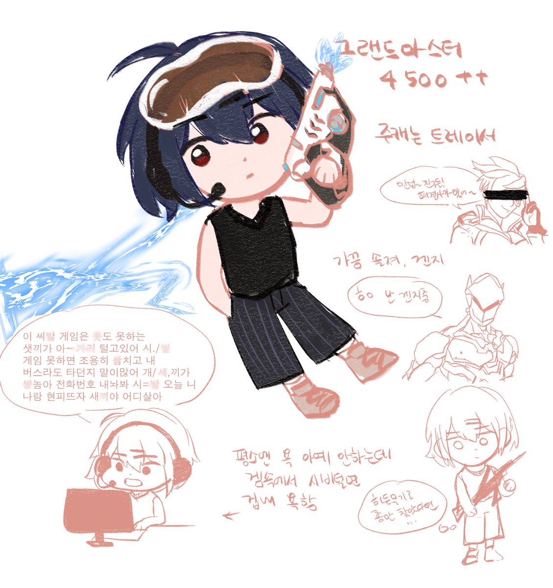 NAGA2_JSH's tweet photo. 그럿습ㅇ니다 게임만 주구장창 해대서 낙제반ㄱ까지 온 그녀는 고급시계 그랜드마스터였읍니다(제일 상위티어) https://t.co/p3qiIfVeFQ