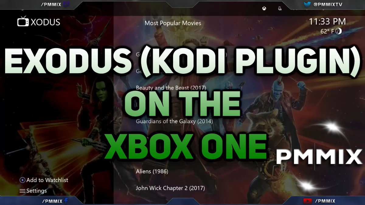 #Exodus (#Kodi Plugin) on the #XboxOne youtu.be/8x80Y6cgKvQ Time for all youkodi fans to watch your #free #movies and #TVShows