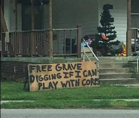 What kind of psychopath puts up a Christmas tree in July??