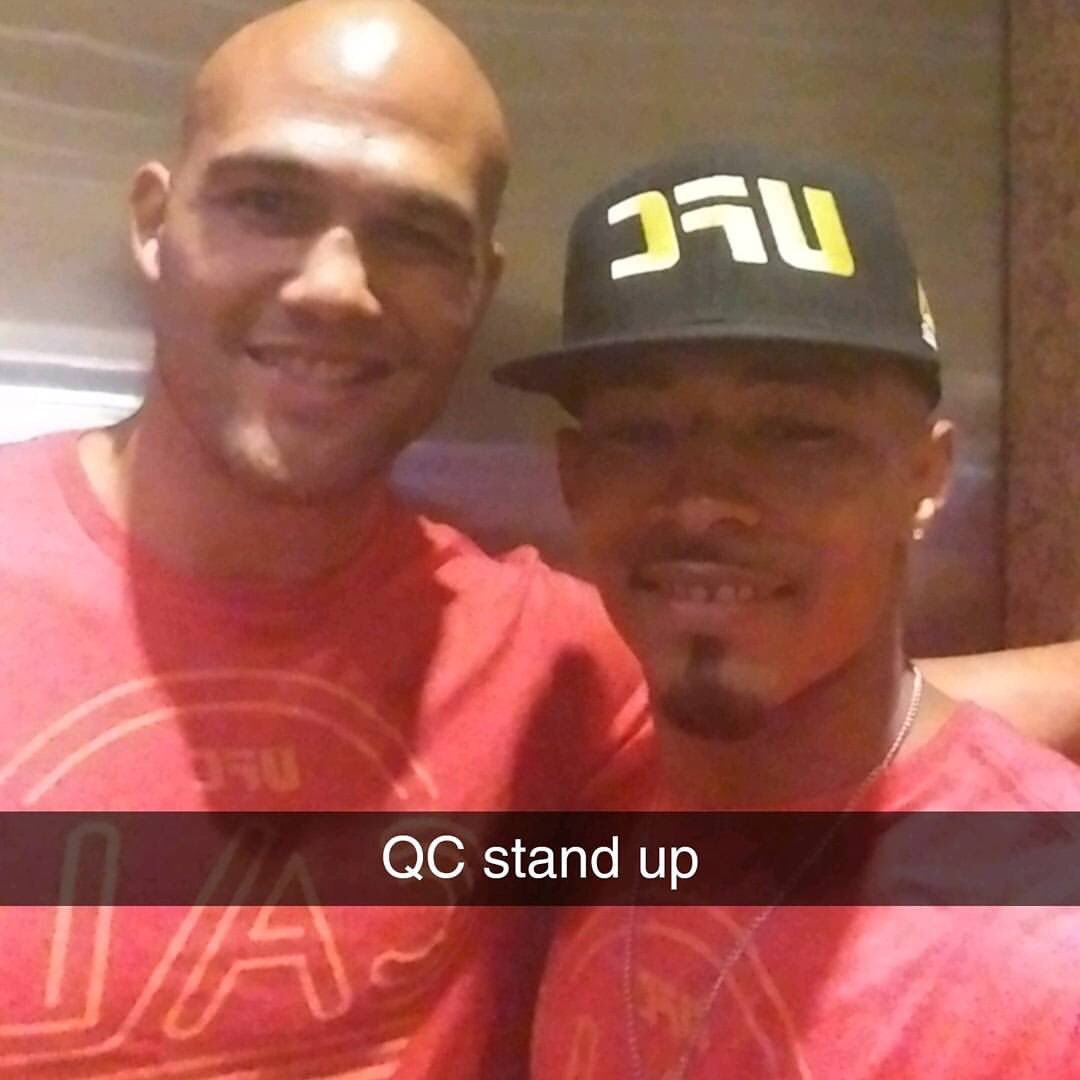 ShootinTheStitt's tweet photo. favorite upcoming ⭐️ @Showtime1mma and one of the most exciting fighters ever @Ruthless_RL prepping up for #ufc214 #QCRepresent #IStoleUrPic https://t.co/3W0hOhS6Y1