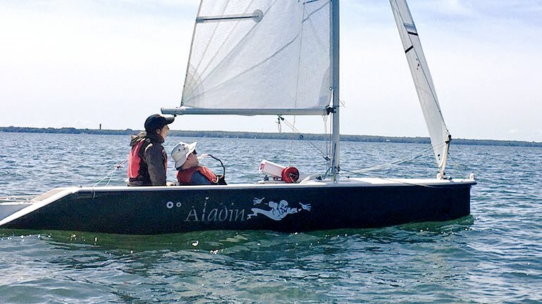 SVolstadGlobal's tweet photo. The "sip-and-puff" technique allows quadriplegic sailors to participate in the regatta using straws to control their boat. https://t.co/mhg3NVyHOB