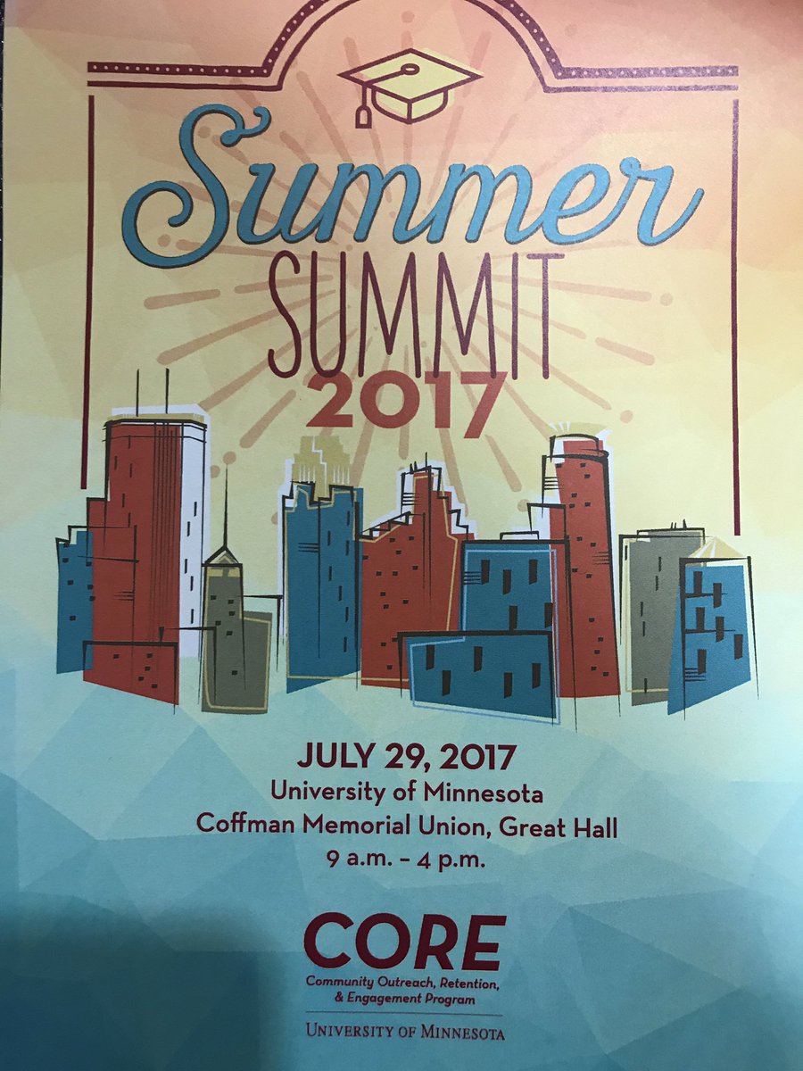 Shak06's tweet photo. @Umn_CORE #SummerSummit @PrezKaler @diversityUMN https://t.co/HALQsh294T