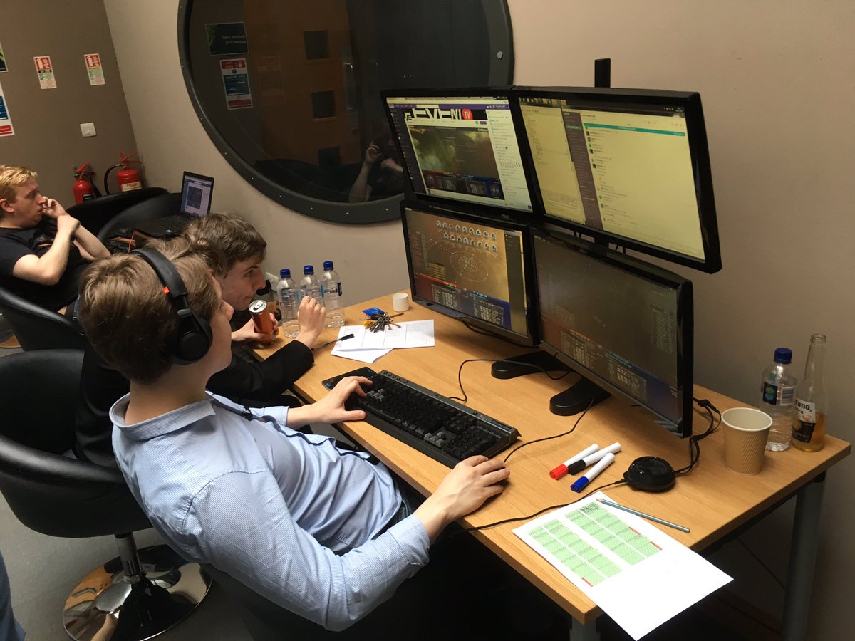 eve_nt_tv's tweet photo. Behind the scenes for the #ATXV! https://t.co/9tNZlalCJA #EveOnline #Tweetfleet  #eSports ! So many rooms, teams and Shinies! #rockon https://t.co/up3MuPa5Vq