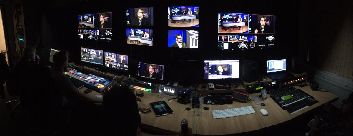 eve_nt_tv's tweet photo. Behind the scenes for the #ATXV! https://t.co/9tNZlalCJA #EveOnline #Tweetfleet  #eSports ! So many rooms, teams and Shinies! #rockon https://t.co/up3MuPa5Vq