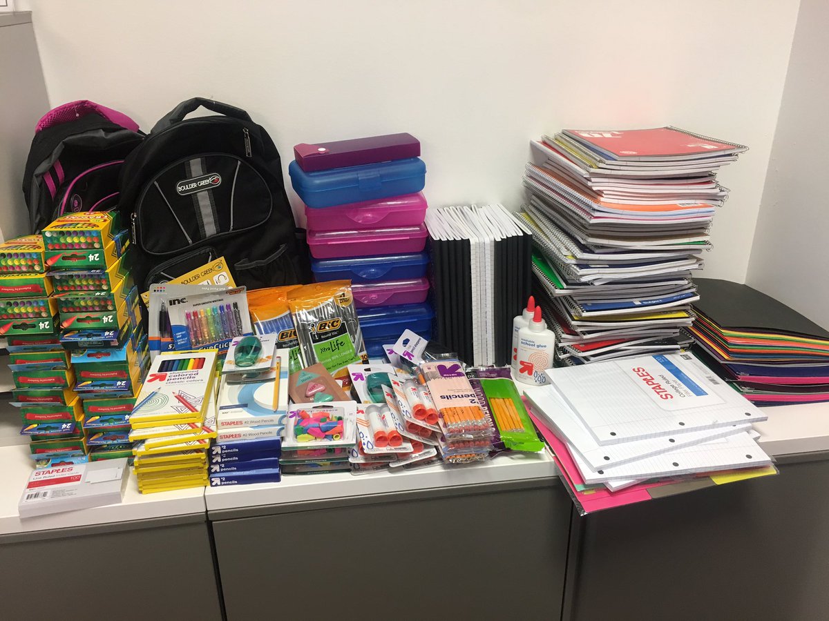 mlopez_15's tweet photo. Wow! So thankful to be working somewhere where we do campaigns such as Back to School Drive to give back to those in need! 🙏🏼 #AllDonations https://t.co/Yl50dAxmv4