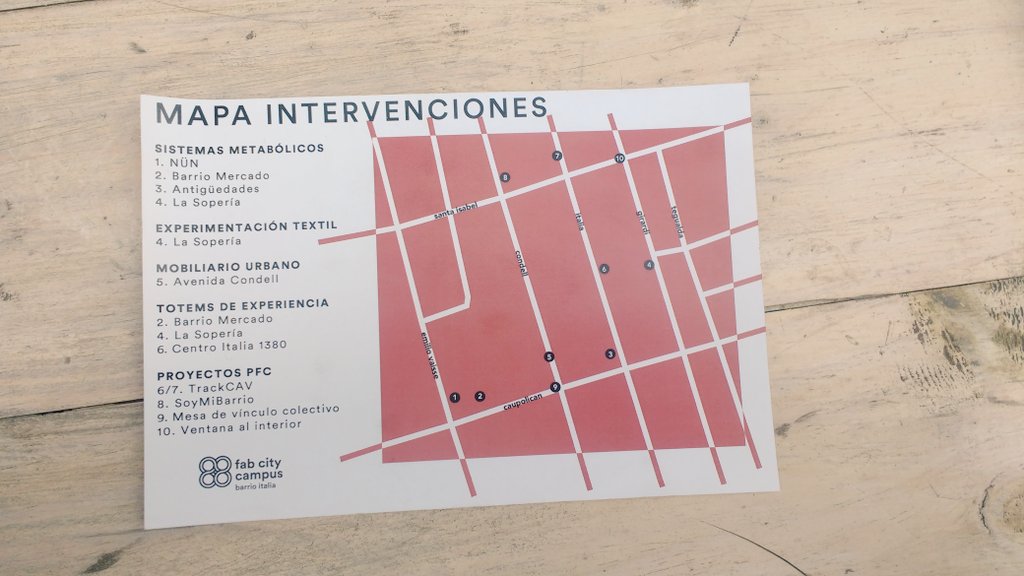 SeSantiagoCL's tweet photo. Cerramos #FabCityCampus! Ahora toca recorrer el barrio. Les dejamos el mapa para que lo vivan ustedes mismos.  #SmartCities https://t.co/nIcBMeA3Al