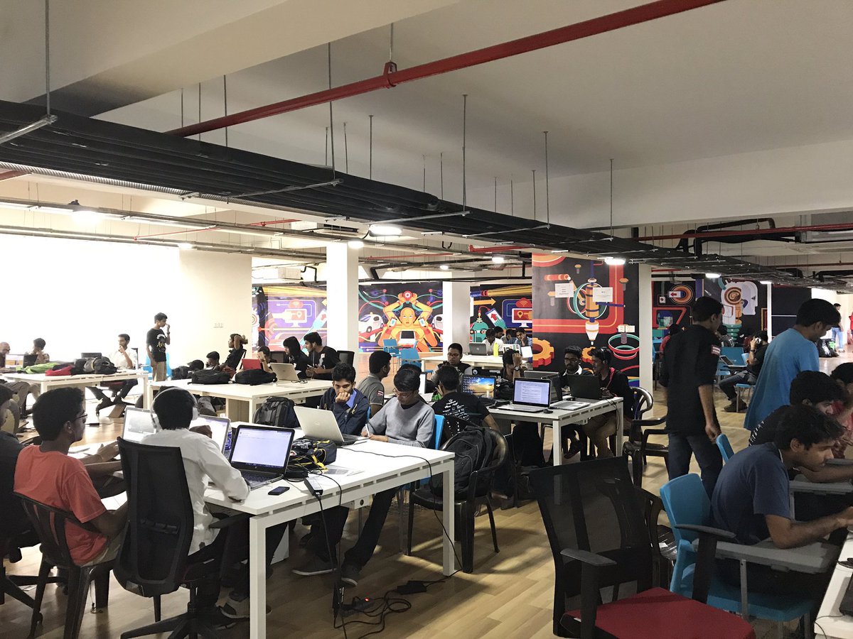 narayananratish's tweet photo. The coolest #Hackathon I have ever been to #AngelHackKochi #AH10 thank you @startup_mission @nasifnm and team https://t.co/sEPFeyKsgZ