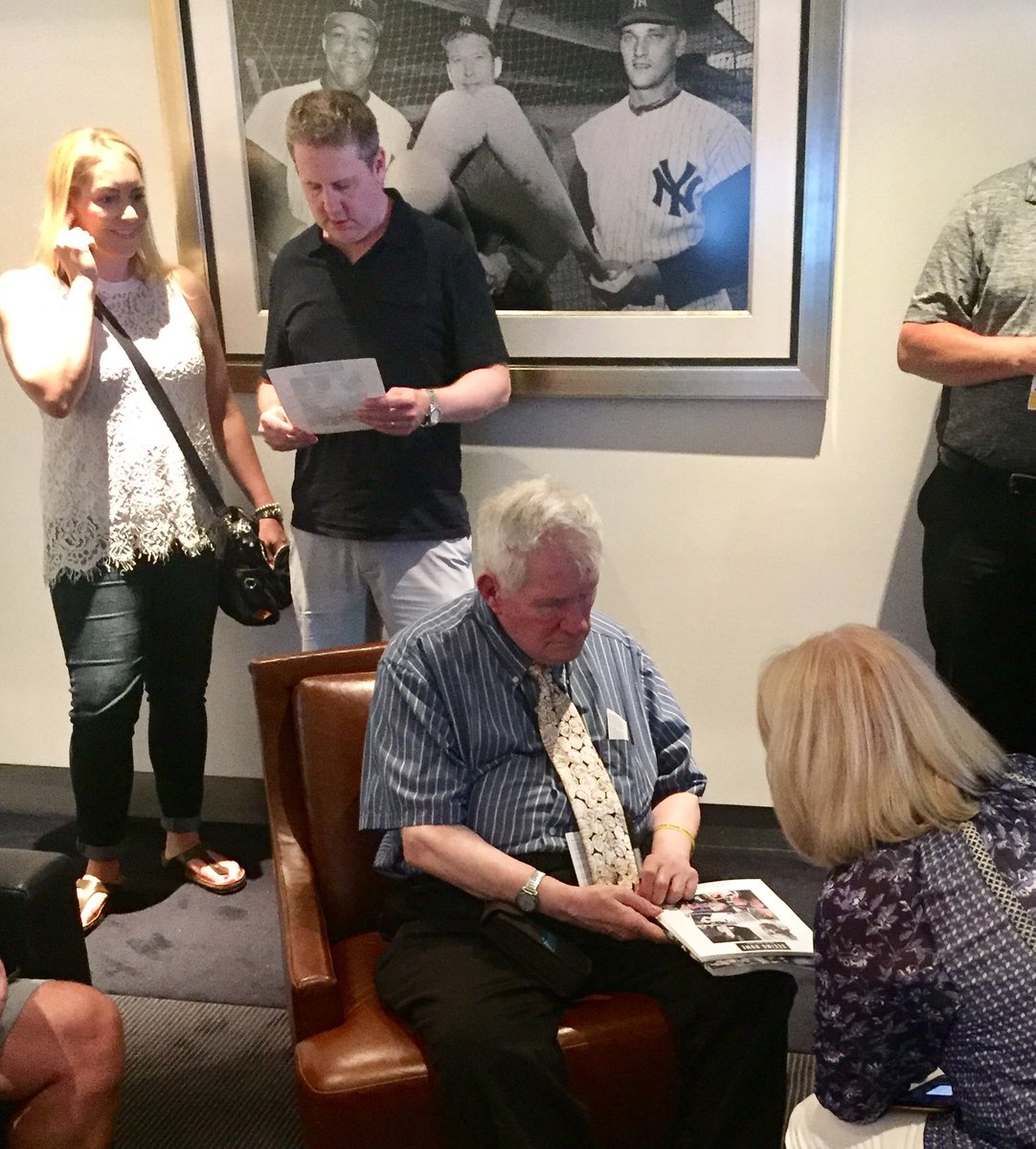 SeeingHomeBook's tweet photo. Thanks @DWagnerPSU &amp; @ZixCorp for having me as a guest in your suite at #YankeeStadium last night. Enjoyed meeting &amp; chatting with you. https://t.co/Zo0mrpcwk6