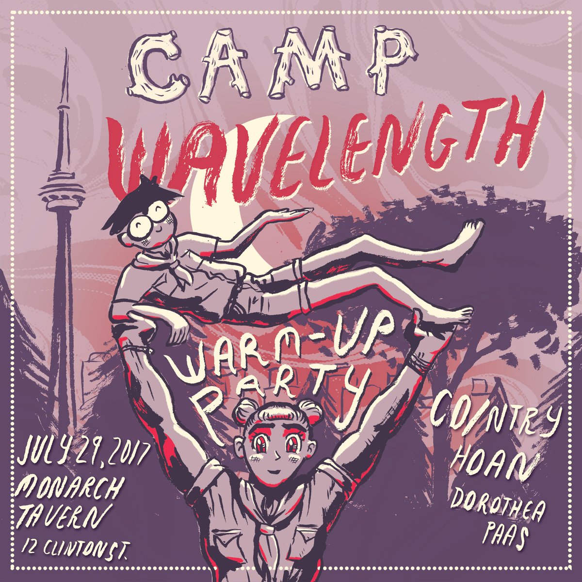 wavelengthmusic's tweet photo. Toronto! C u 2nite @MonarchTavern for our #CampWL Warm-Up w/ @countrymtl @hoantheband &amp; #dorotheapaas. $12 adv / $15 door OR $5 w/ CWL pass! https://t.co/WEr2wQtM7u