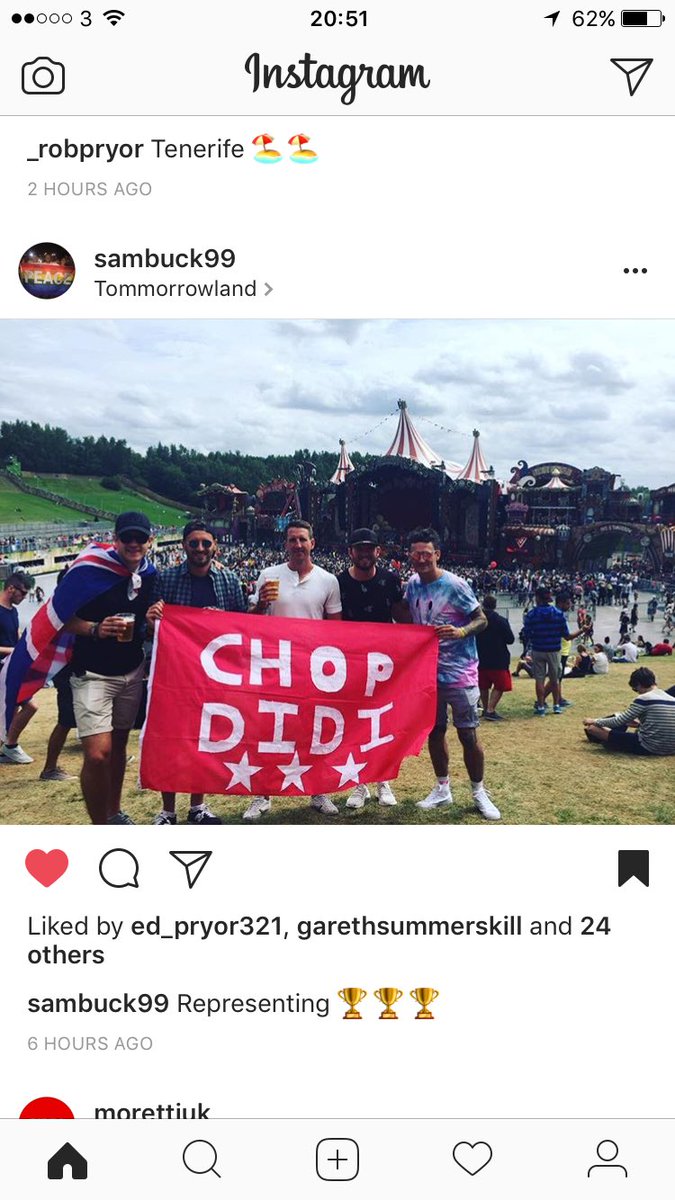 ChopDidi's tweet photo. We've gone international #Tomorrowland #ChopDidiFC #🏆🏆🏆 #champions https://t.co/u1QXzyRMgd