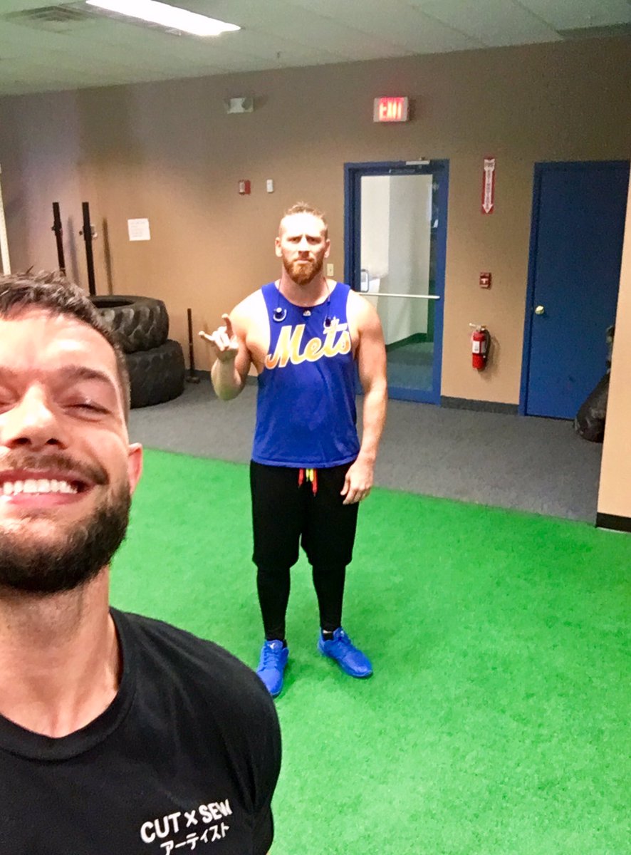 FinnBalor's tweet photo. Congratulations to @TheCurtHawkins on his 100 match loosing streak https://t.co/0uhpGeLE3s