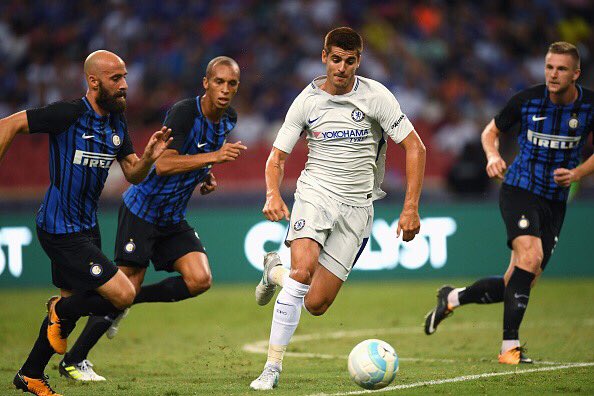 CISCmaros's tweet image. FT : Chelsea 1-2 Inter Milan

⚽ 45+3&apos; Jovetic
⚽ 53&apos; Ivan Perisic
⚽ 74&apos; Kondogbia (OG)