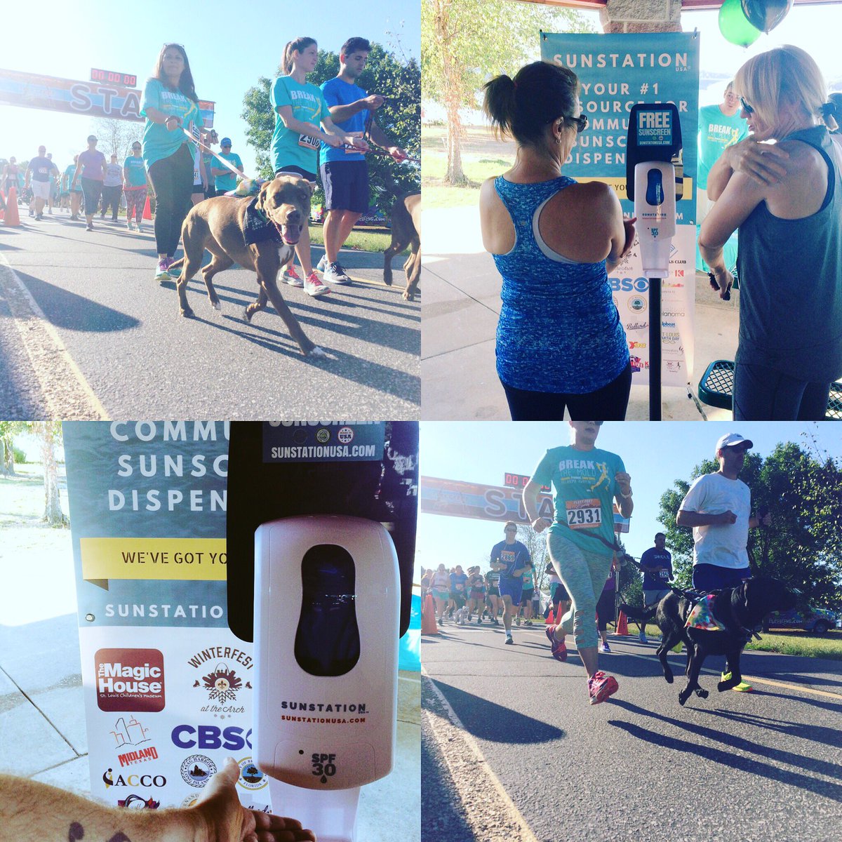 SunStationUSA's tweet photo. We're excited to be @BlackoutMelanom's #Becas5K, today in #stl providing FREE SUNSCREEN! 🌞// https://t.co/4jVPzUVKgw https://t.co/fXzEnZ0S0B