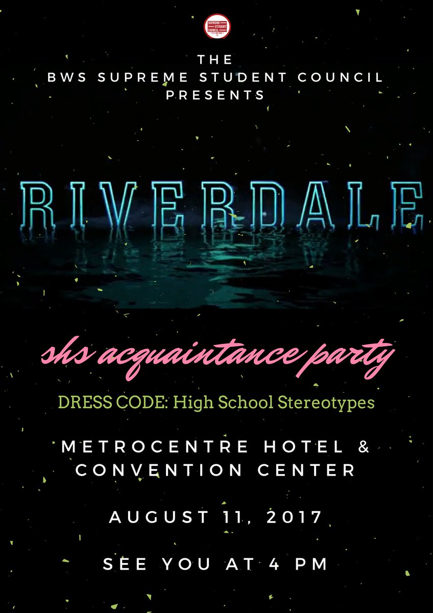 bws_ssc's tweet photo. Get ready, BWS SHS! 🤟

#HailOHailRiverdale https://t.co/gDIzTsGRDL