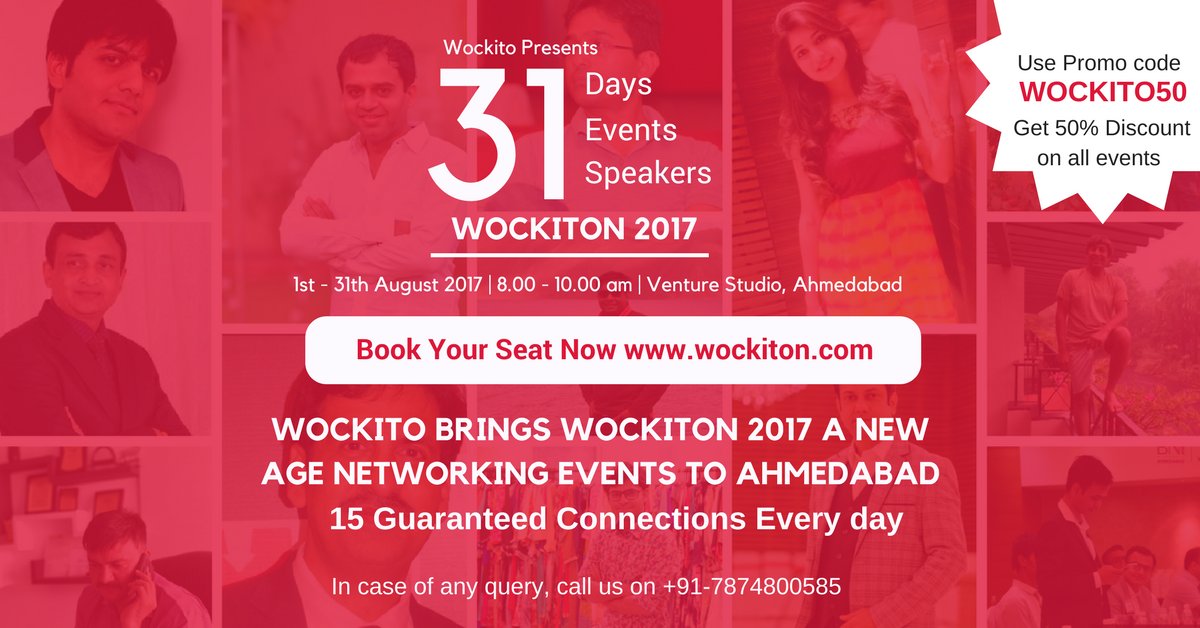 Wockitoapp's tweet photo. Get 15 guaranteed connections every day at Wockiton'17! #31events #31speakers #31days Book seat now https://t.co/4aKpGCh2fh https://t.co/UB7YneZjlB