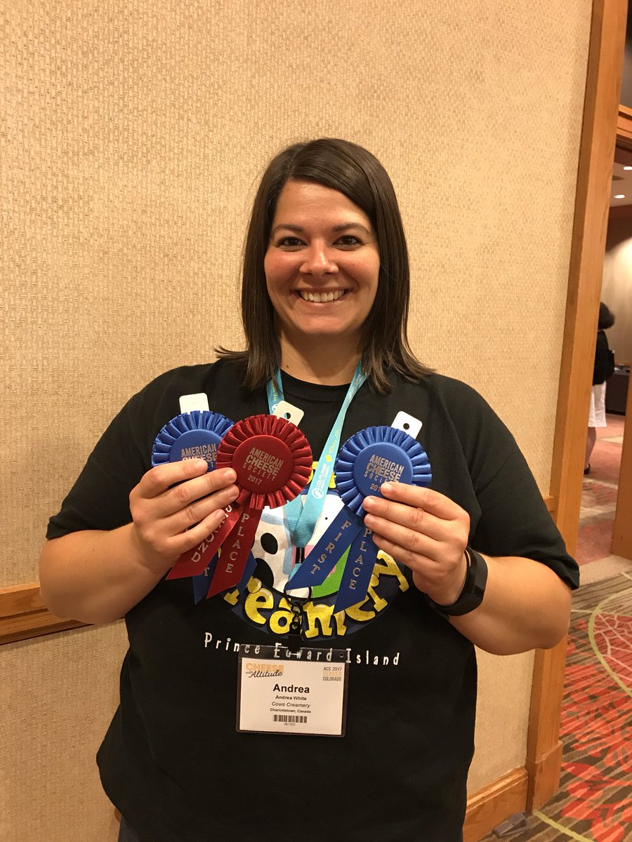 COWSICECREAM's tweet photo. WHAT A NIGHT! 🥇🥈🥇! We are absolutely thrilled to walk away from the @CheeseSociety Awards with so much hardware! Thanks to all! https://t.co/nTHtl4vvJ3