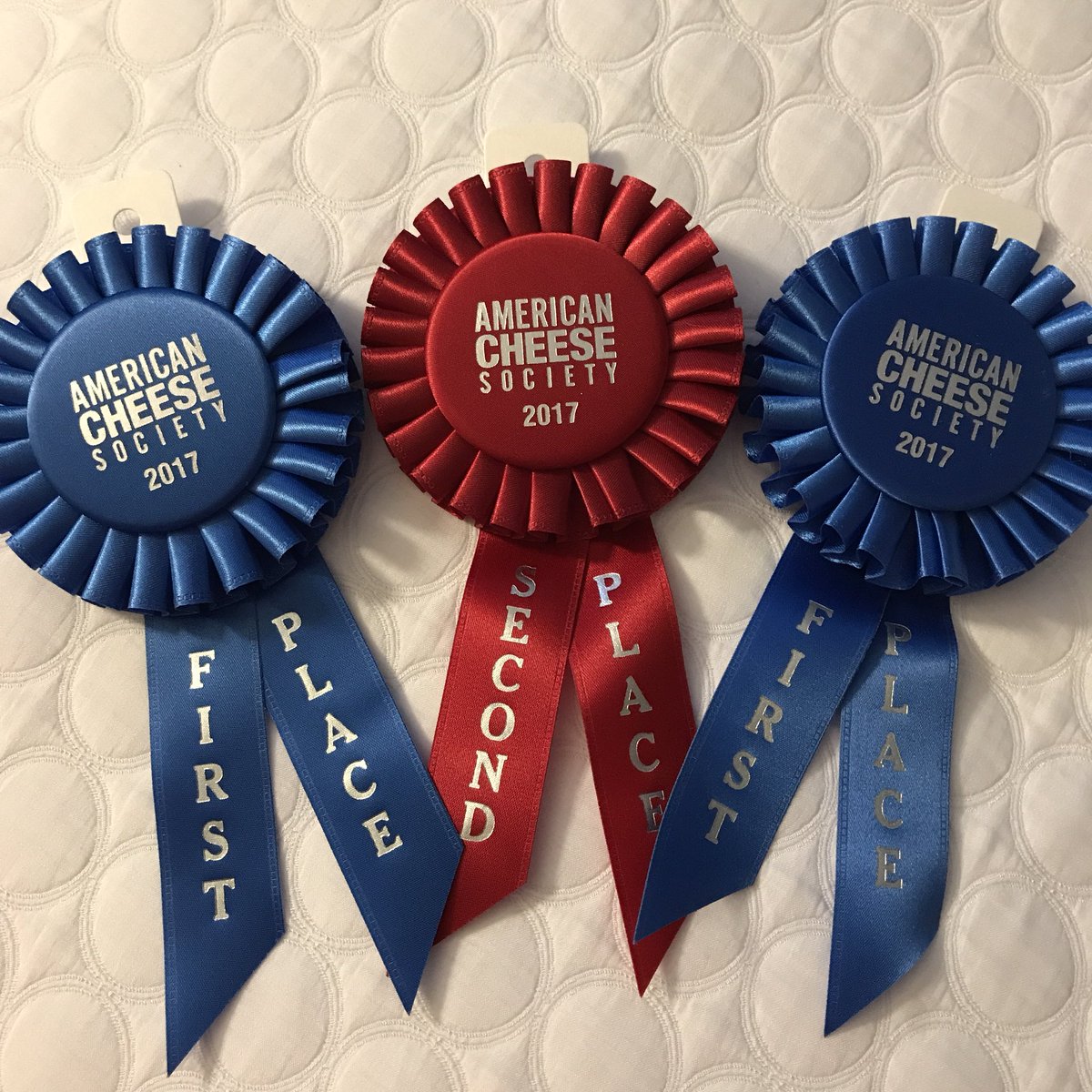 COWSICECREAM's tweet photo. WHAT A NIGHT! 🥇🥈🥇! We are absolutely thrilled to walk away from the @CheeseSociety Awards with so much hardware! Thanks to all! https://t.co/nTHtl4vvJ3