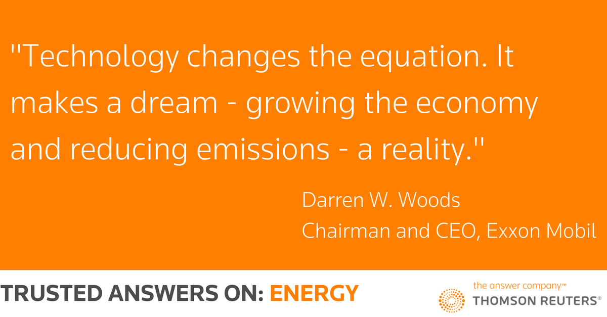 thomsonreuters's tweet photo. In our Energy Report, @ExxonMobil CEO Darren W. Woods discusses the transformative power of innovation: https://t.co/CzuvWjECoM https://t.co/NAGfqD1meu