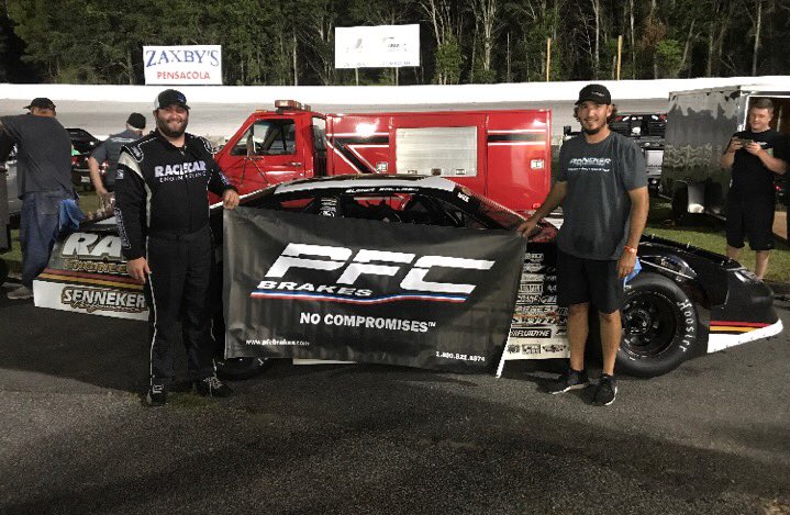 PFCbrakes's tweet photo. #ICYMI @bubbapollard26 wins again with the all new #ZR94 package @FiveFlagsSpeed #Universalfabricators100 @SoSuperSeries #TeamPFC https://t.co/enKL35e2DF
