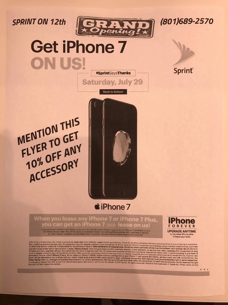 Hey <a href="/OgdenCityUtah/">Ogden City</a> @ogdenutahnews  Grand Opening Sprint Store 185 W 12th St Ogden g.co/kgs/eM5vw8 #maketheswitch #5linesunlimited$90