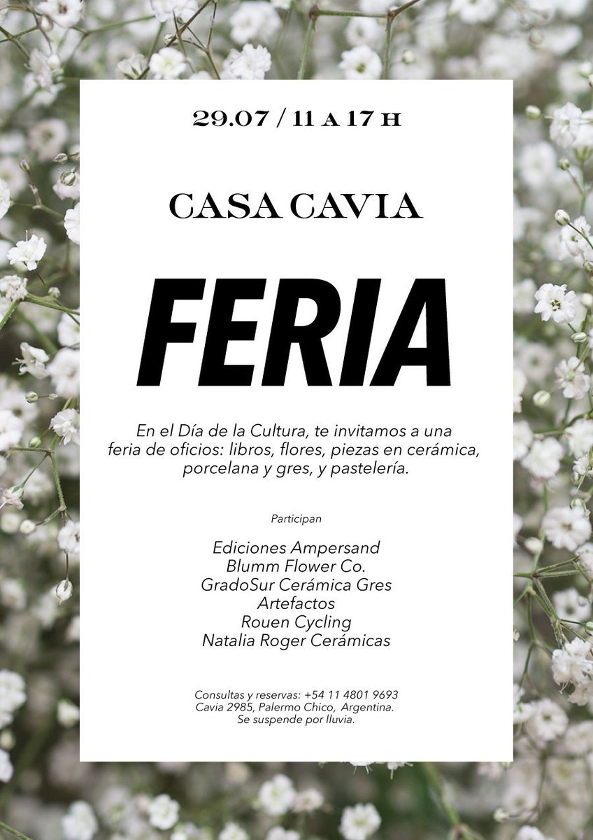 Todo sobre nuestra feria, que ya comenzó. ⤵