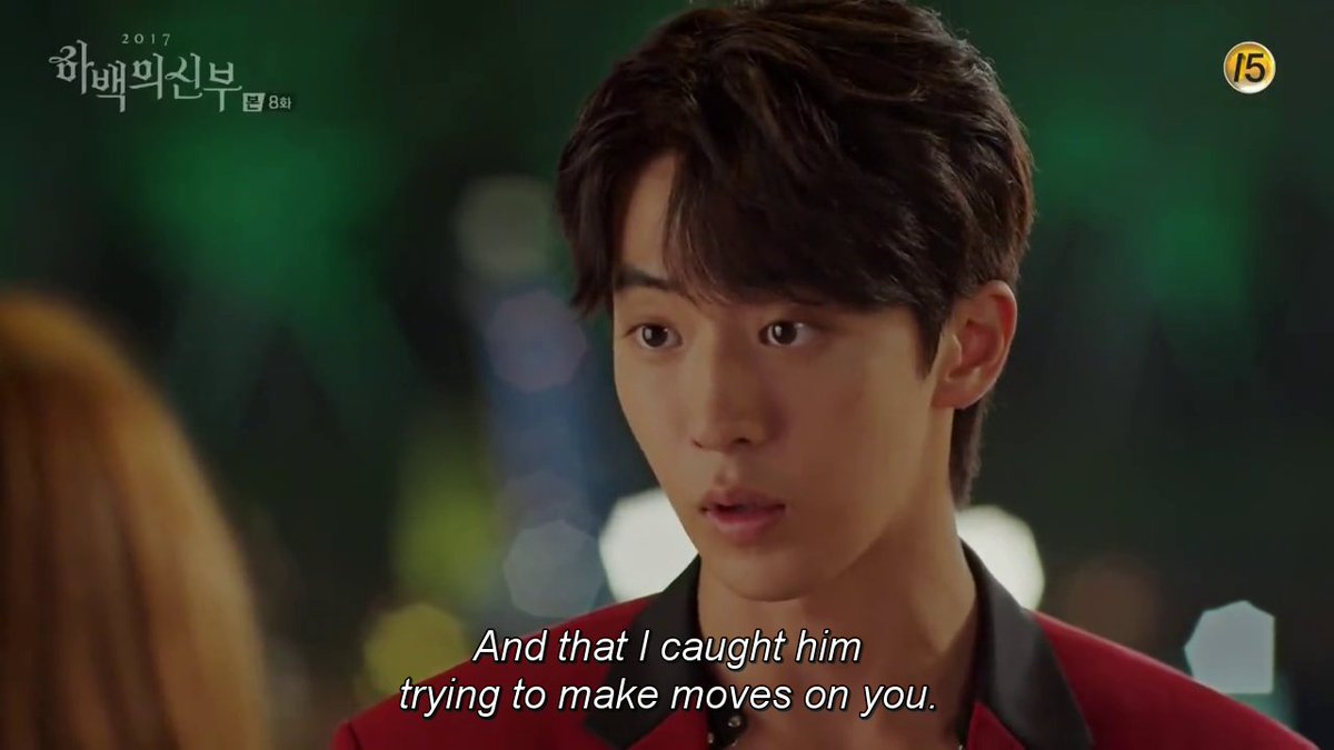 namjoohyuk_ina's tweet photo. Anak jaman skrg bilangnya gini:
"Jgn deket-deket sm WANITAKU. Ijin dulu sini klo mau"

Bukan meleleh lagi, aku menyublim #BrideoftheWaterGod https://t.co/ie5vGoktnJ