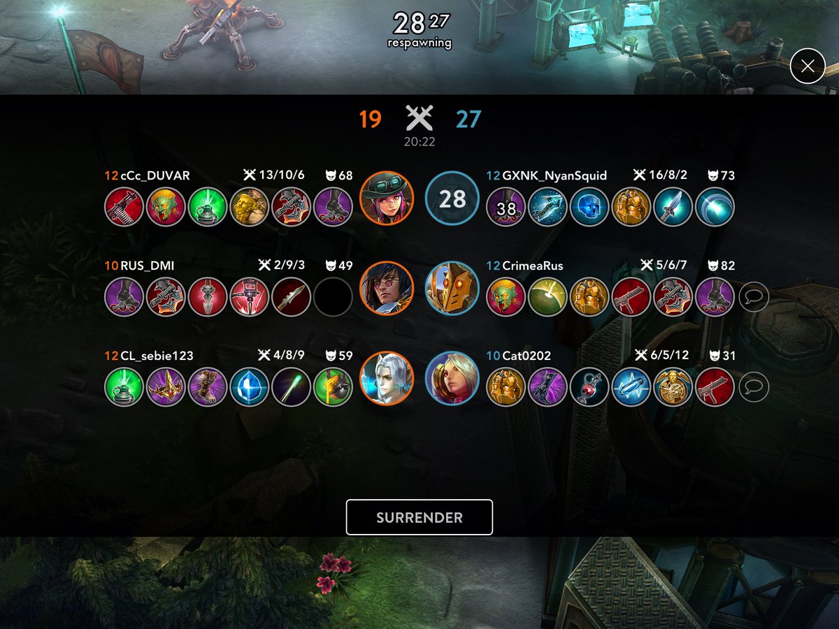 VGplayerr's tweet photo. Thanks for the great team mates @vainglory no wonder I can't climb. https://t.co/VNaf2RyQdP
