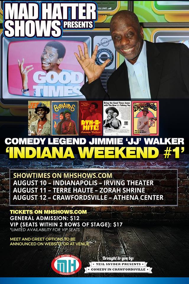 MountaintopGspl's tweet photo. We're bringing Jimmie "JJ" Walker to #Indy for some great #Comedy  Join us! https://t.co/H1LELNvgKa