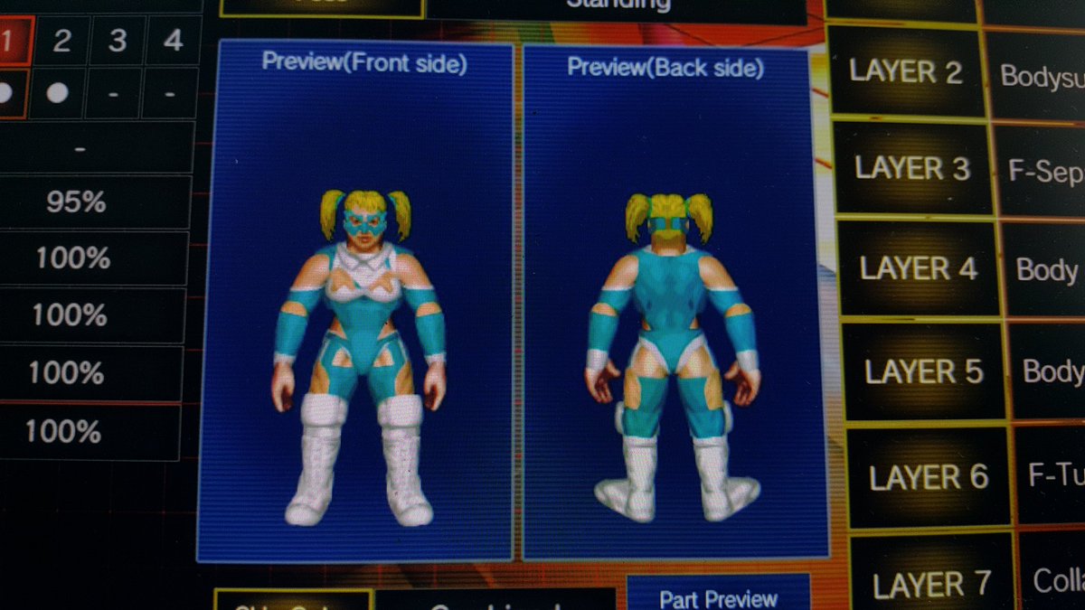 ThisGuySy's tweet photo. I'm totally trying to make R. Mika look cool! Colors need some work, though. #ファイプロ #ファイプロLOVE #FirePro #SFV #StillOffline https://t.co/AbzWbVIk2L