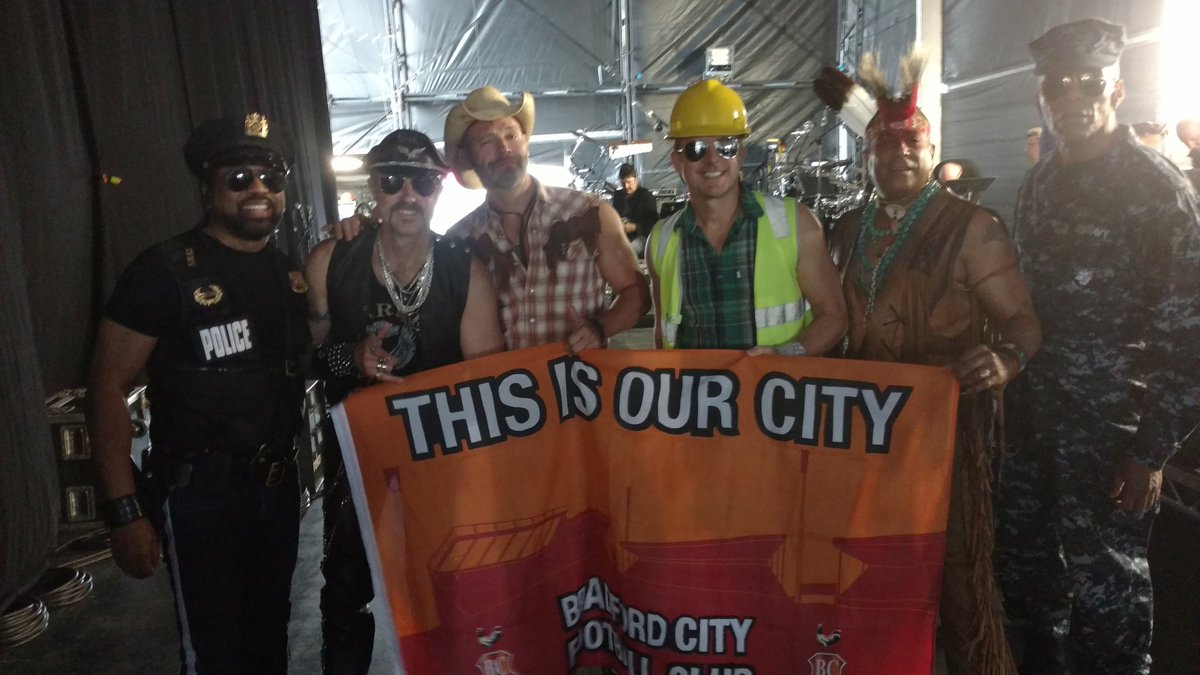 r_nowell1's tweet photo. Everywhere we go Village People do the honours B C F C hey #officialbantams # Everywhere we go #bradfordcityfc https://t.co/LuczlWe4Gg