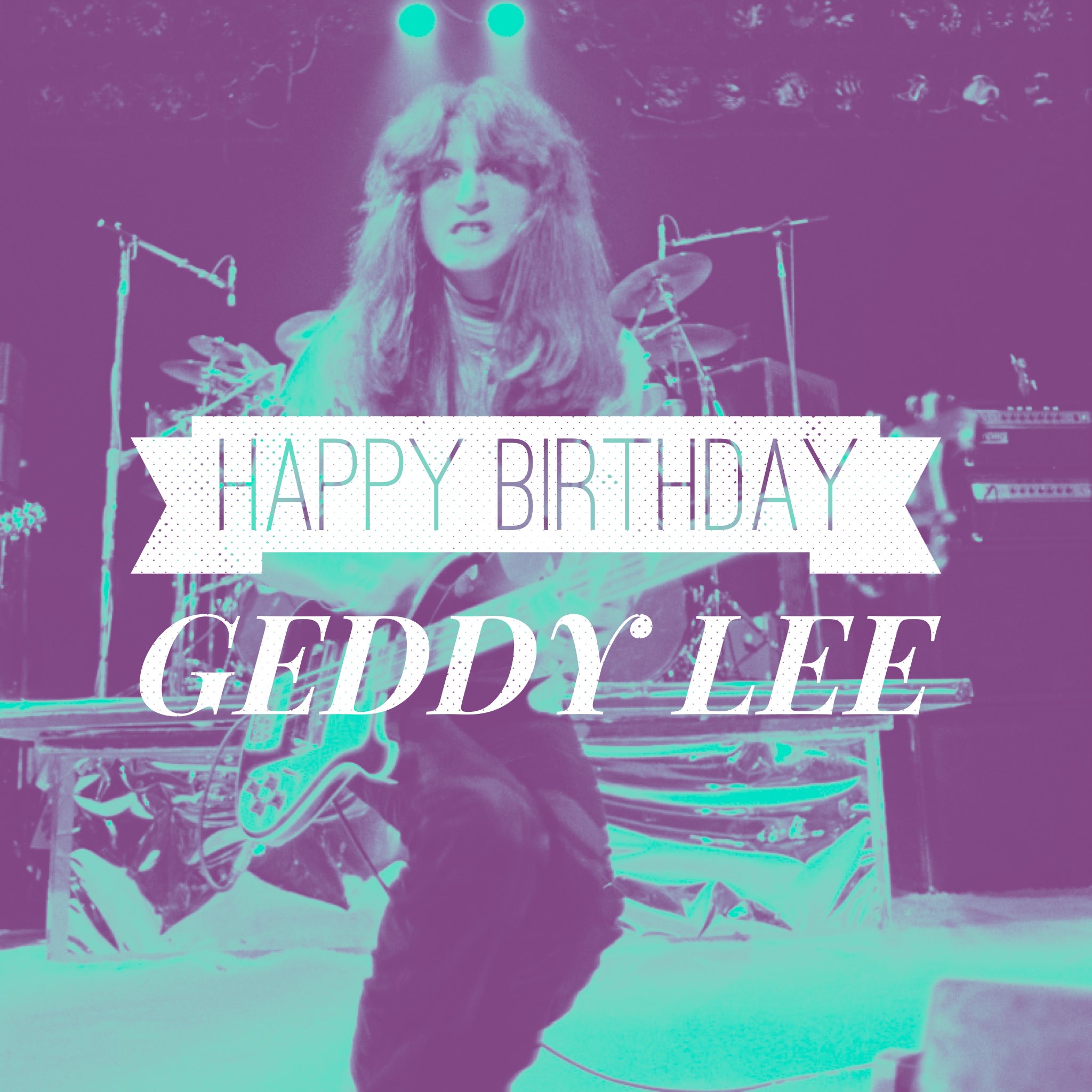 Happy 64th Birthday Geddy Lee!!!!! 