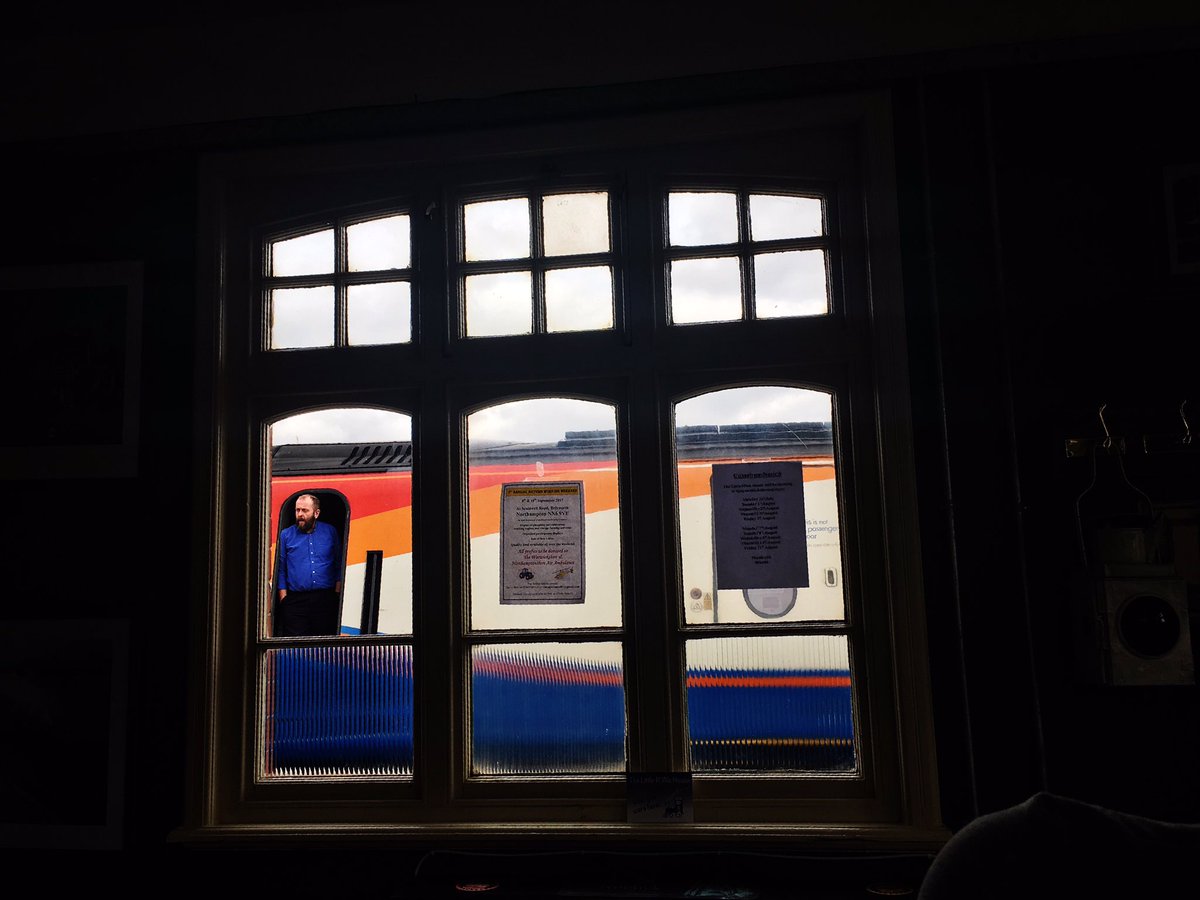 _littlealehouse's tweet photo. I think this chap was wishing he was in the @_littlealehouse enjoying a #realale rather than working! @EMTrains 😊🍻 https://t.co/VpT0hJCQ7m