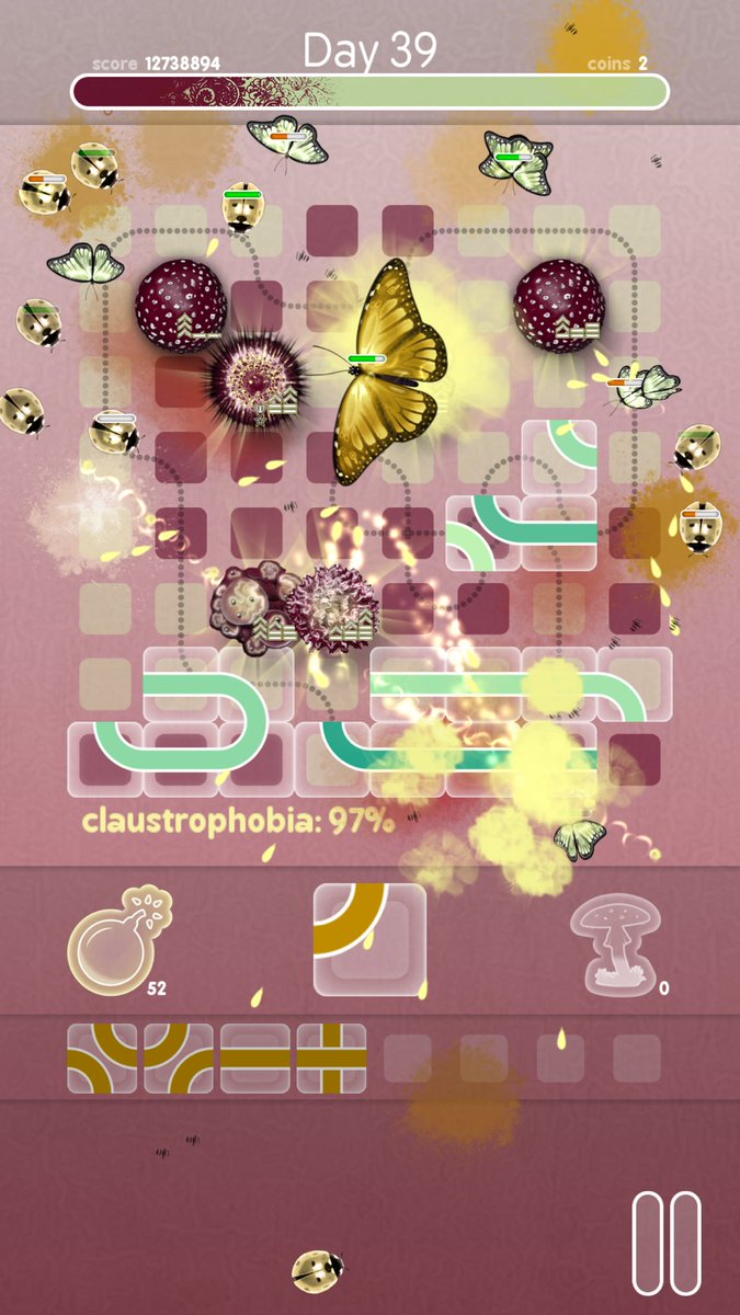 MAUSMAUSgames's tweet photo. Don't poop on my mushroom, Mega-Butterfly!
#gamedev #indiedev #indie #game #mobile #app #screenshot #butterfly #nerd #gaming #towerdefense https://t.co/8boK0SazYJ