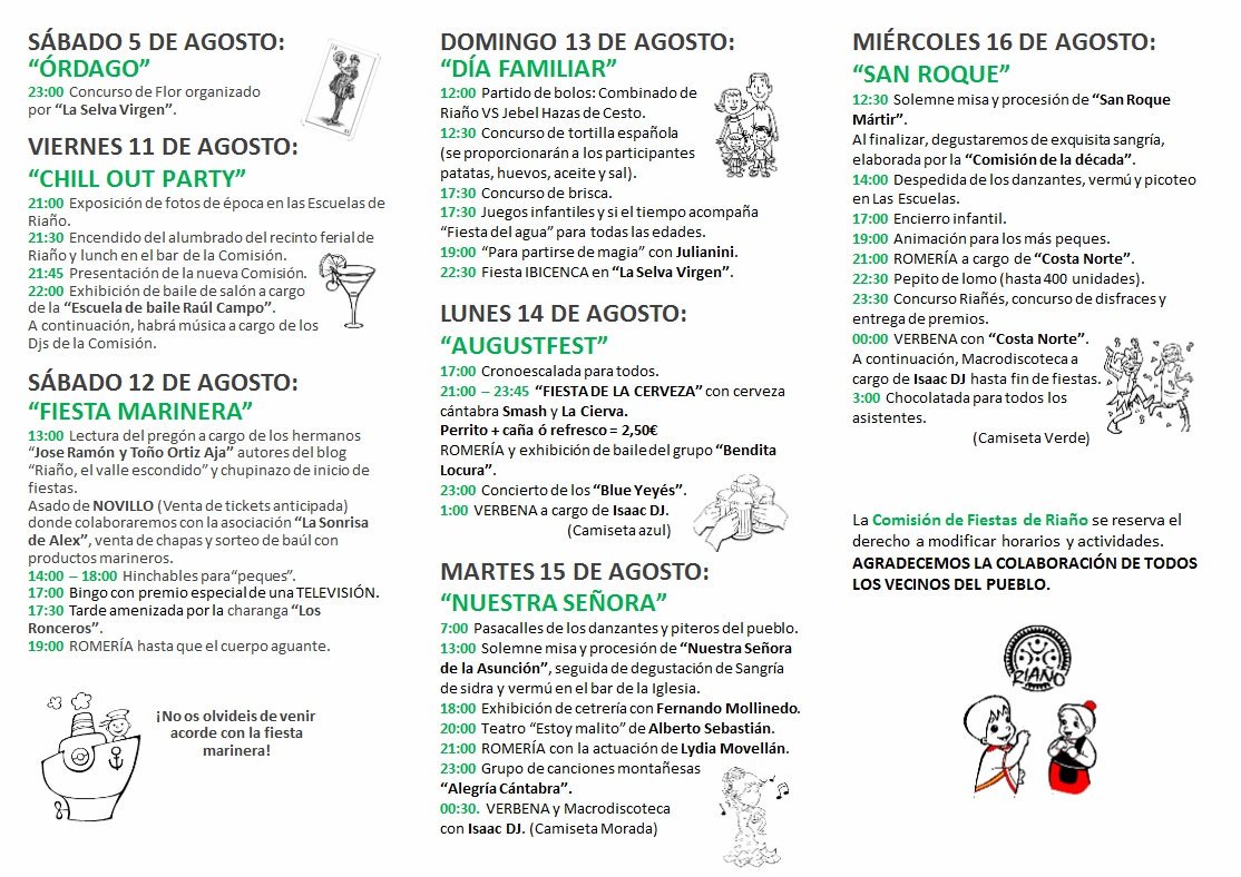 ComisionRiano's tweet photo. ¡Semana Grande Riaño 2017! Tic tac tic tac... ⏰💃😏 https://t.co/yv1LeD08t7