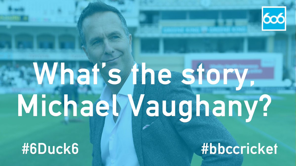 bbc606's tweet photo. What's the story, Michael Vaughany?
Always wanted to ask @MichaelVaughan a burning 🏏 question?
Anything goes...
#6Duck6 #bbccricket https://t.co/wv1dw5TLBb