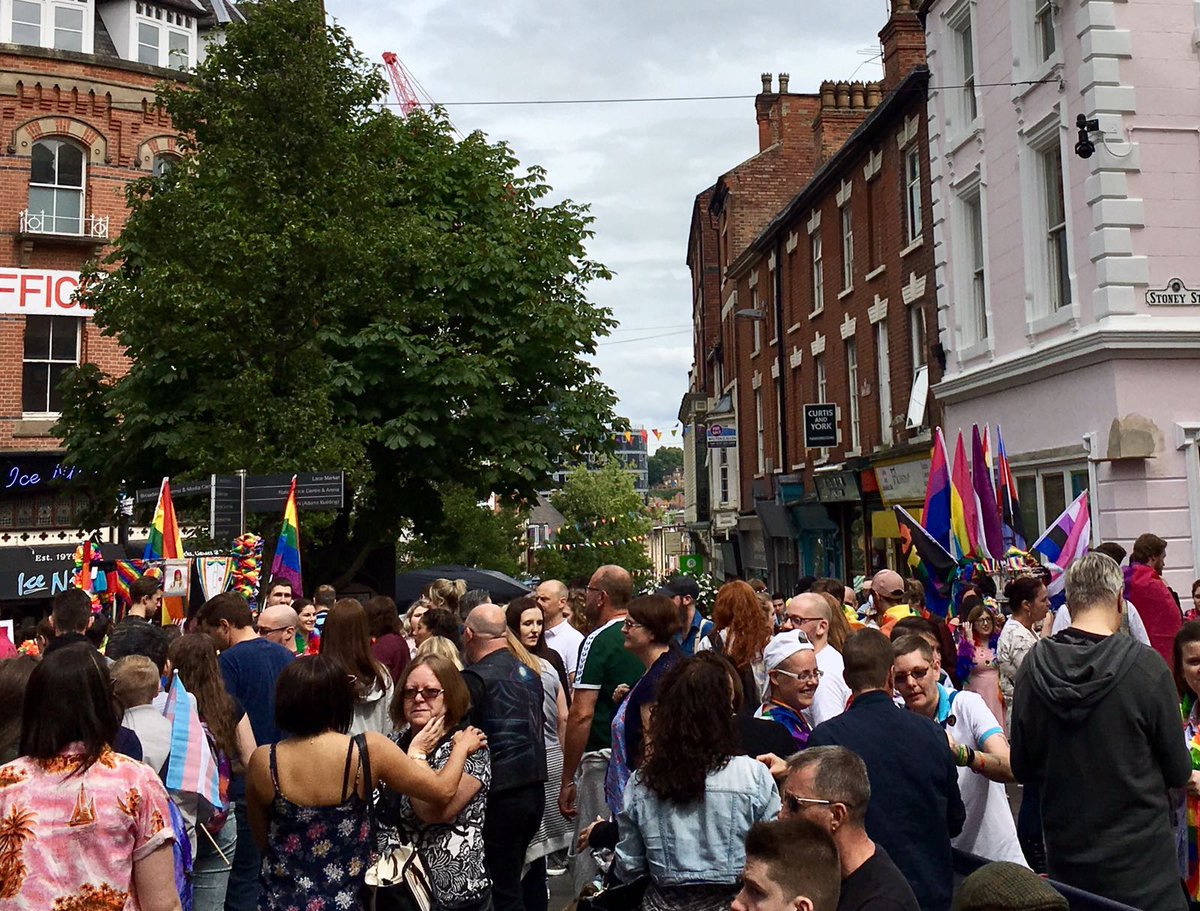 CQoffice's tweet photo. Very busy and bright #nottspride and #Hockley #CQNotts is buzzing, @itsinnottingham https://t.co/0Nbrh8nT9z