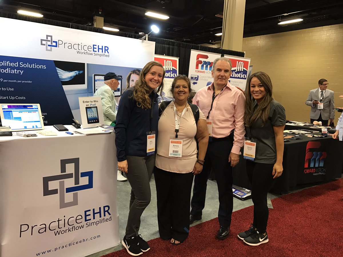 PracticeEHR's tweet photo. Thank you Dr. Aung and ParaDocs for stopping by the Practice #EHR booth! #ASMNashville https://t.co/zThymCLe0Y