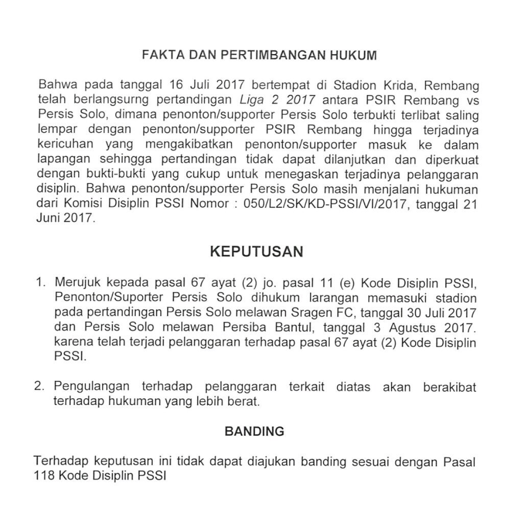 Untuk pengembalian uang tiket yg sdh dibeli di Radar Solo, silahkan besok ke kantor Radar Solo mulai pukul 10.00 WIB dengan membawa kwitansi